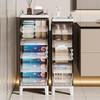 Toilet Storage Catbinet Bathroom Shelf Crevice Storage Cabinet Simple Multi-Layer Storage Cabinet Floor Standing Multifunctional Storage Cabinet