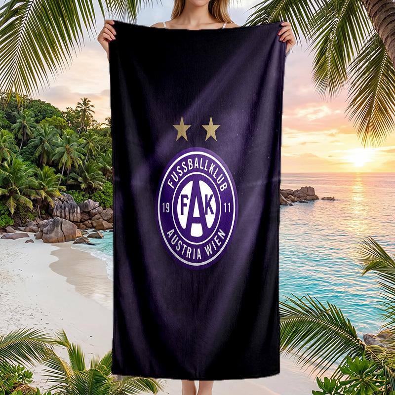 Austria Wien FC stampa Asciugamano da Spiaggia Quick Dry Microfibra Assorbente Portatile da Viaggio Asciugamano da Nuoto