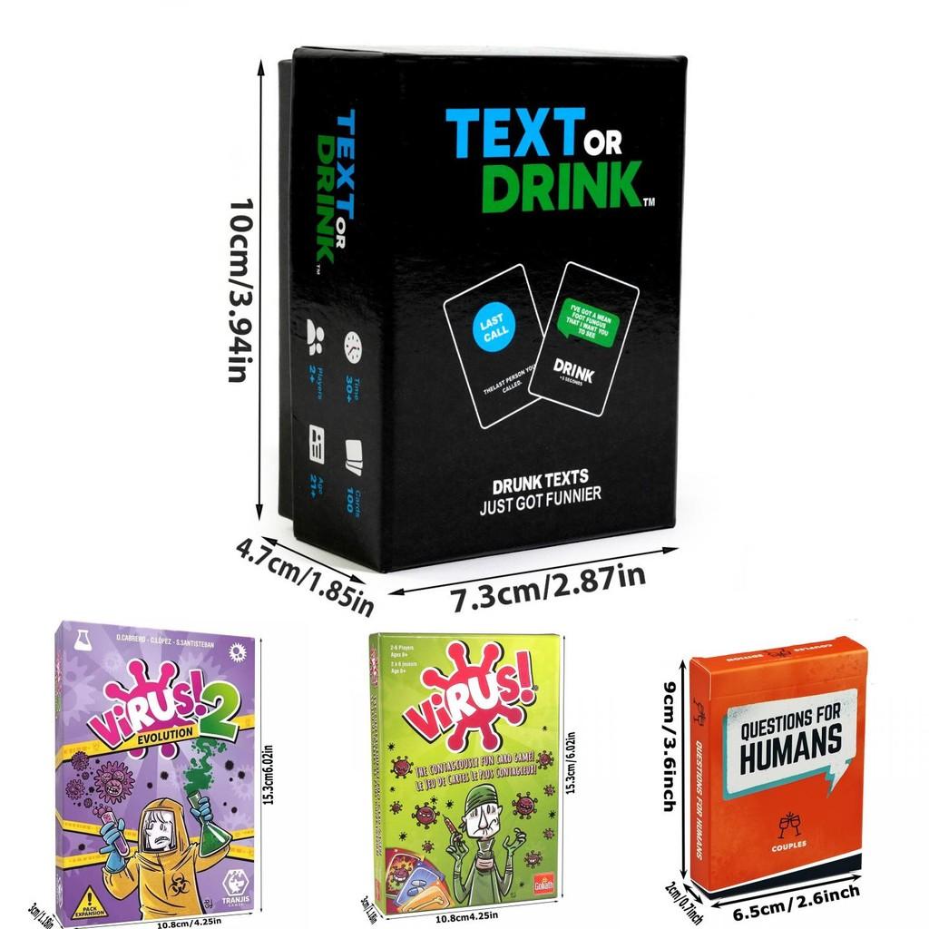 Sotally Tober Dog Man Virus Text Drinking Moose Master Card Game With Colorful Packaging For Adults