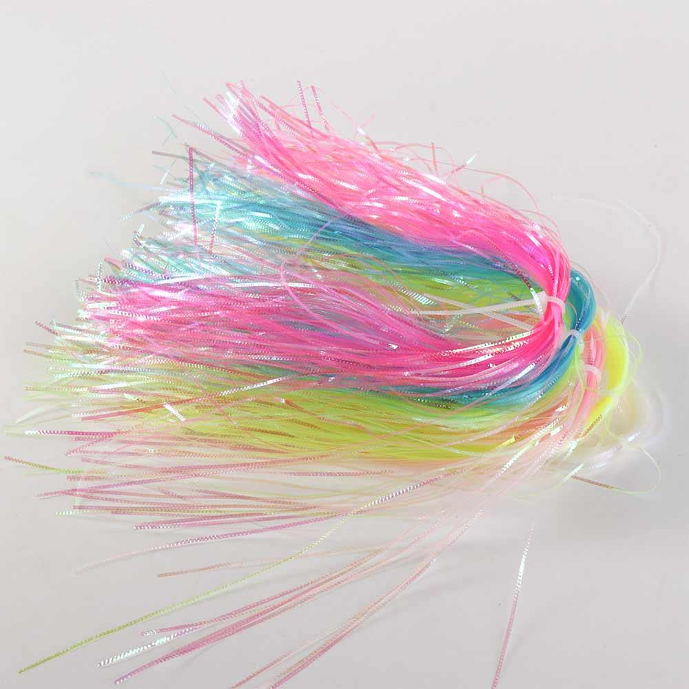 Fish Scale Tying Flash Tinsel Simulates Gliss Glow Strands Corrugated Flash Strands  Jig Hook