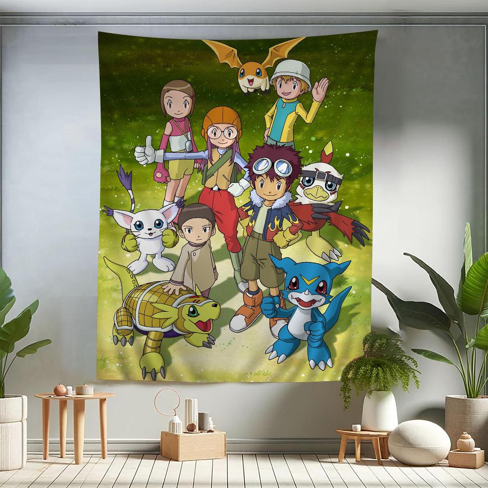 Digimon cartoon  Colorful Tapestry Wall Hanging Bohemian Wall Tapestries Mandala Wall Hanging Sheets