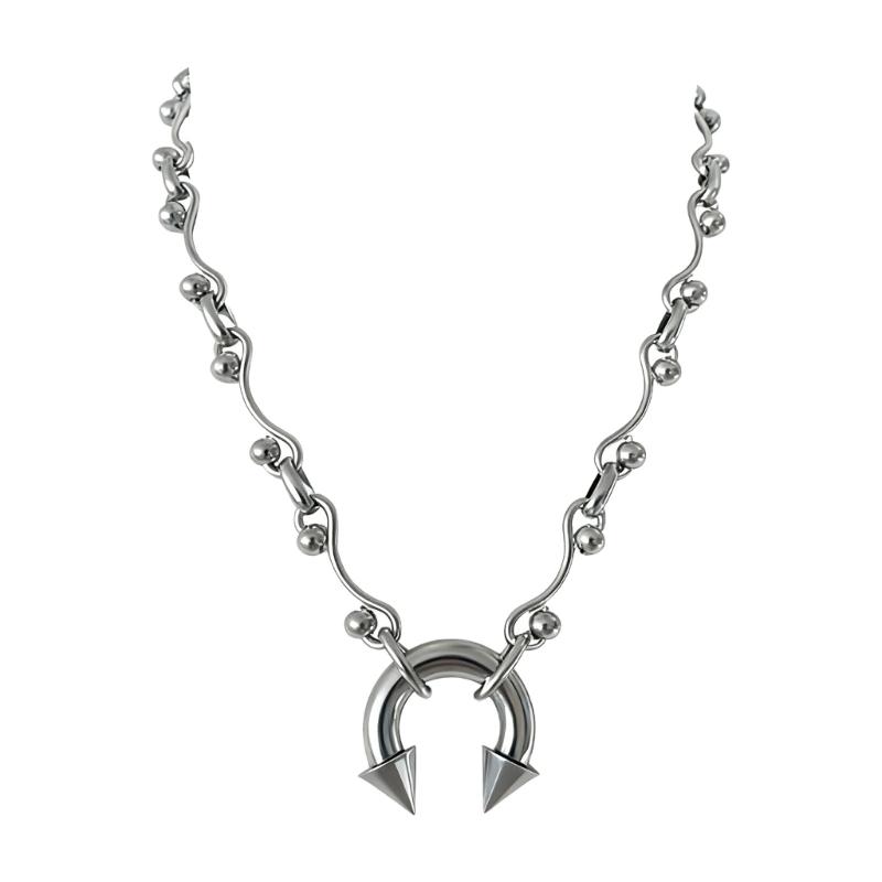 

Геометрический зажим для носа-ожерелье для женщин Модный аксессуар Уникальная форма для улучшения стиля для повседневного использования 1