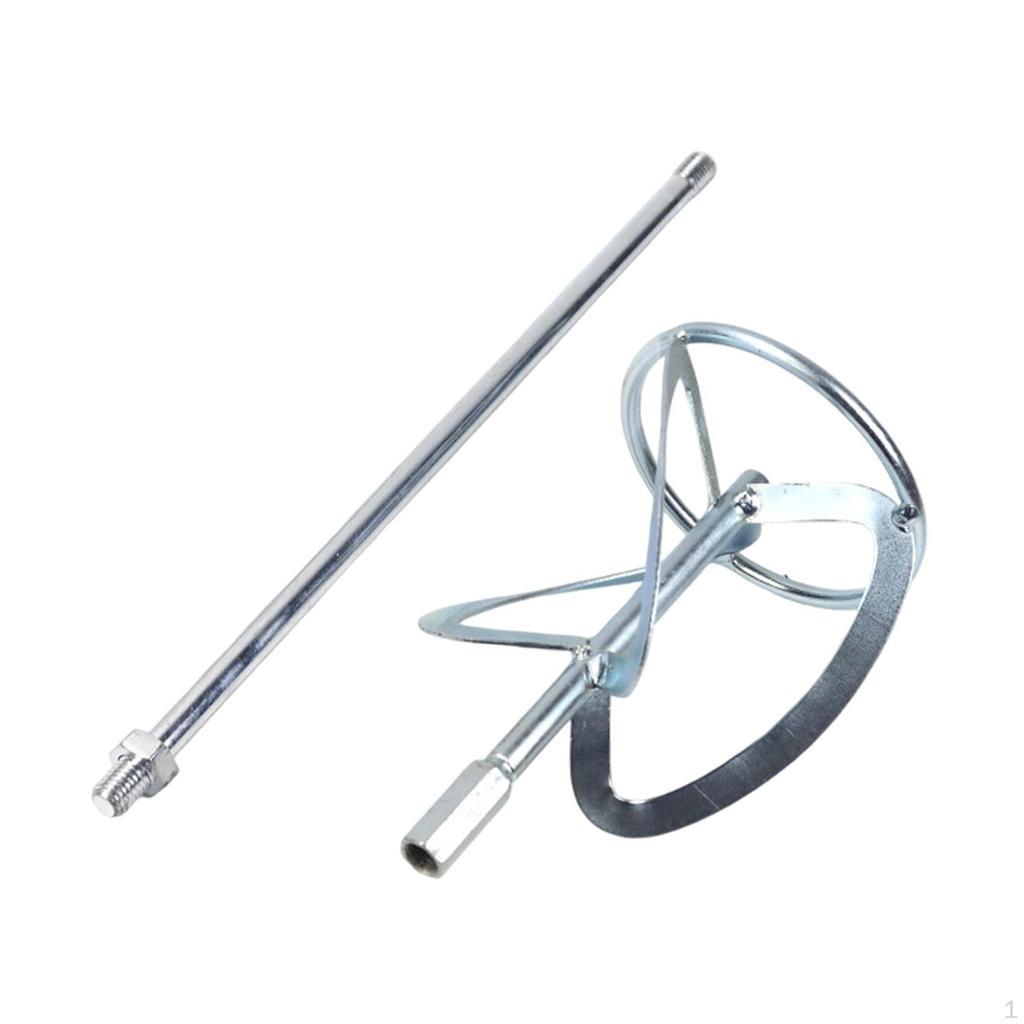 Concrete Mixing Rod for Hand Drill Easy Clean Heavy Duty Putty Rustproof Paint Mixer Bit