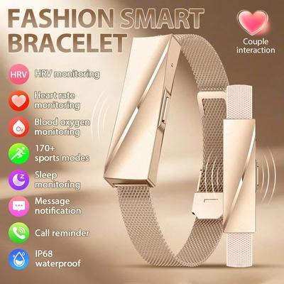 SACOSDING Kein Bildschirm Mode Smartwatch Frau Sport Fitness Herzfrequenzmesser Armband 1ATM Wasserdicht Neue Smartwatch für Android iOS
