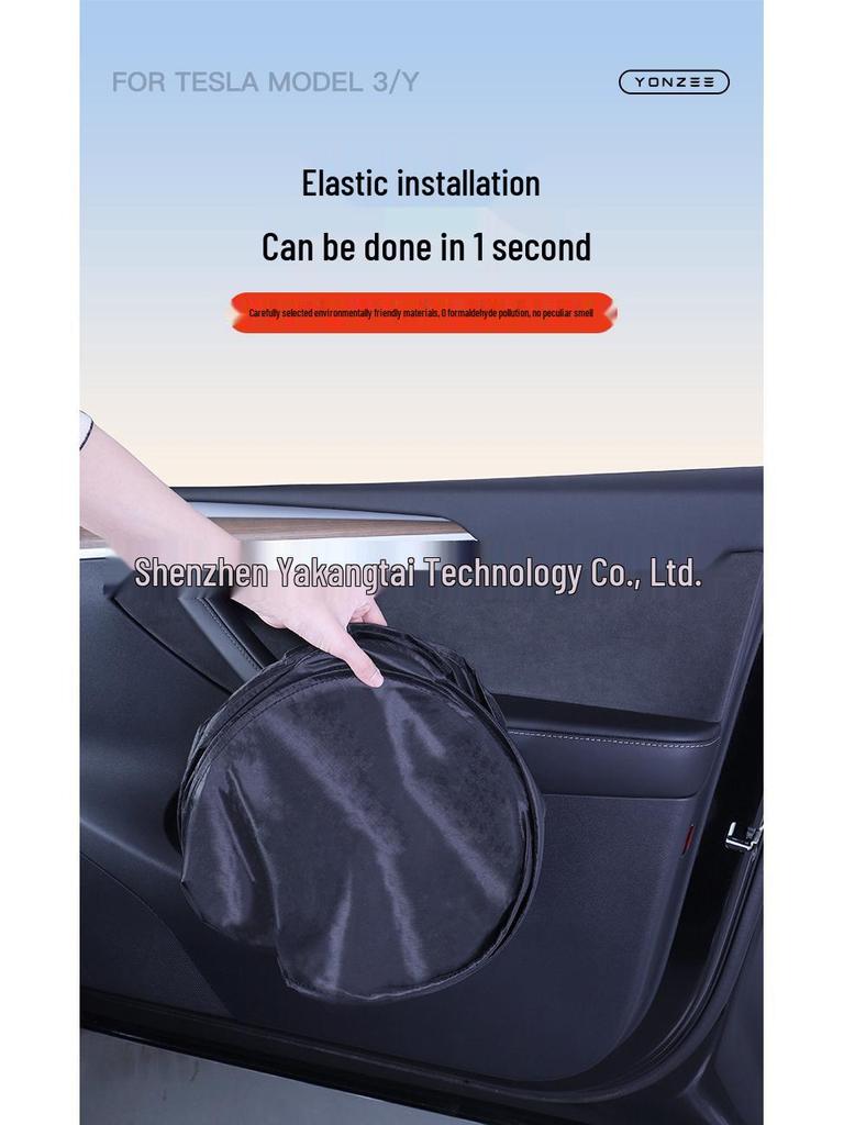 Tesla Model 3/Y Sunshade: Front Windshield Privacy, Heat Insulation, and Sun Protection