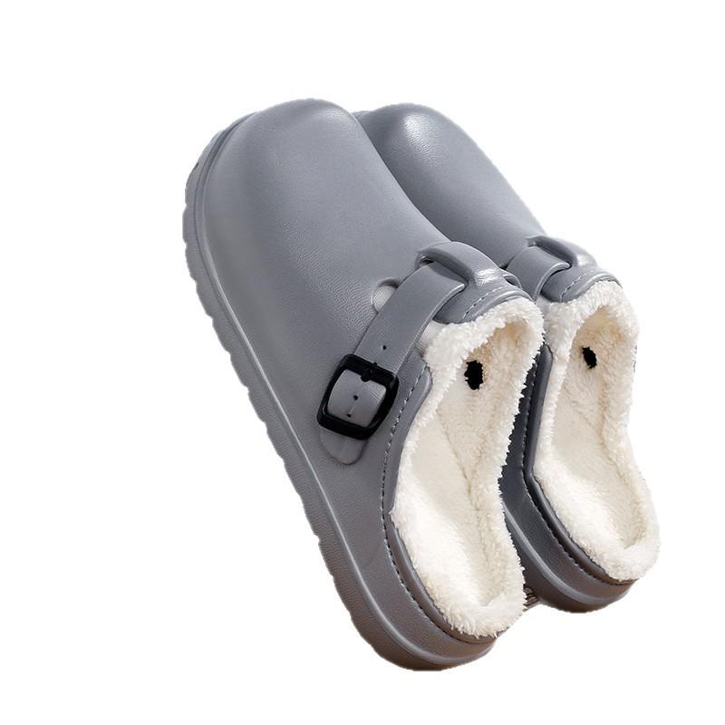 2025 Fleece-lined Non-slip Thick Sole EVA Cotton Slippers for Men and Women