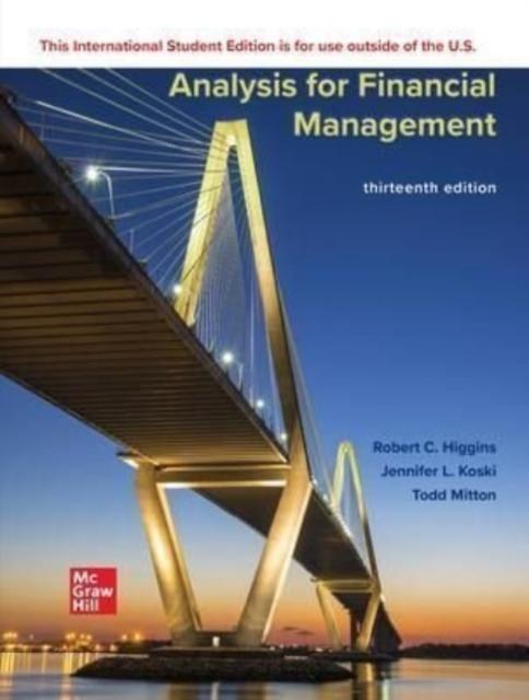 Kniha Analysis for Financial Management ISE