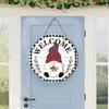 Gnome Door Decor Detachable Hats and Magnetic Ornament Halloween Gnome Welcome Sign Decor for Home Front Door Porch Yard
