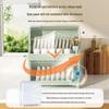 Kitchen Bowl & Chopstick Storage Rack with Lid for Tableware and Dish Draining