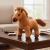 Long Mane Standing Foal Plush Doll Saddle Cartoon Horse Stuffed Toy Pony Plush Toys  Children
