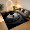 Vinyl Vibes Living Room Nonslip Area Rug Soft Carpet For Bedroom Game Playroom Sofa Office Home Decor Doormat Christmas Gift C930146