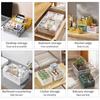 Household Plastic Foldable Storage Basket Student Desktop Collapsible Crate Sundries Organizer Stackable Drawer Container Box