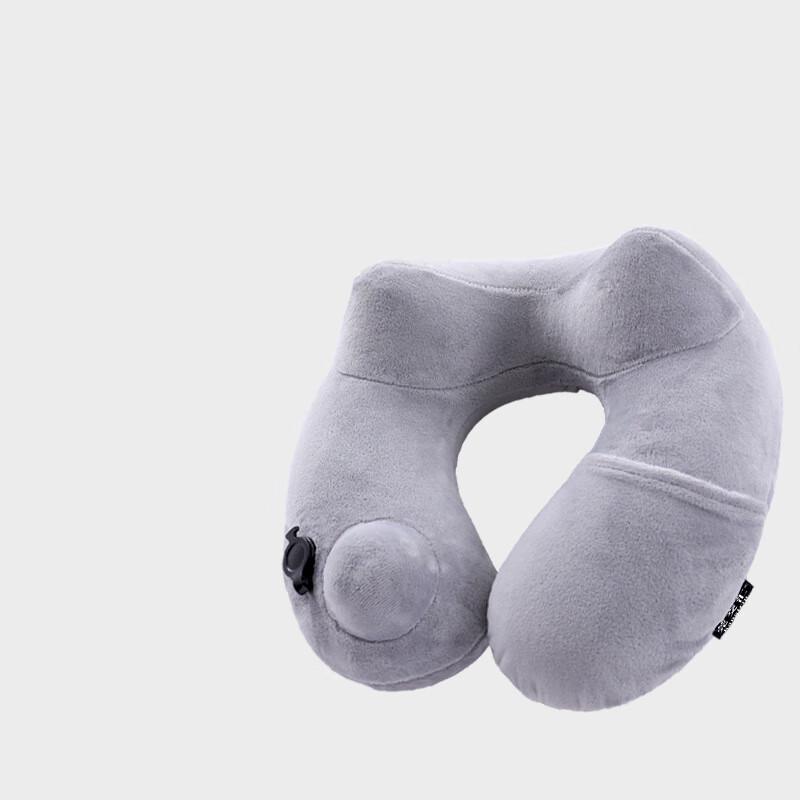 Portable Press-to-Inflate U-Shaped Neck Pillow