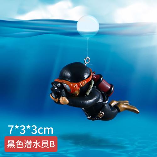 Fish Tank Decoration Luminous Green Mini Floating Diver Aquarium Ornaments Cute Small Floating Ball Aquarium Accessories Acuario