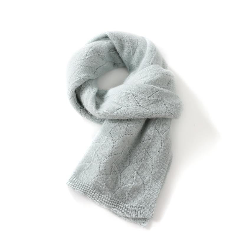 Women's Goat Cashmere Knit Scarf - Autumn/Winter Neck Warmer