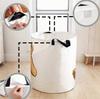 Toy Bear Laundry Basket Foldable Large Capacity Canvas Storage Bucket Children's Toy Clothing Storage Home Bathroom