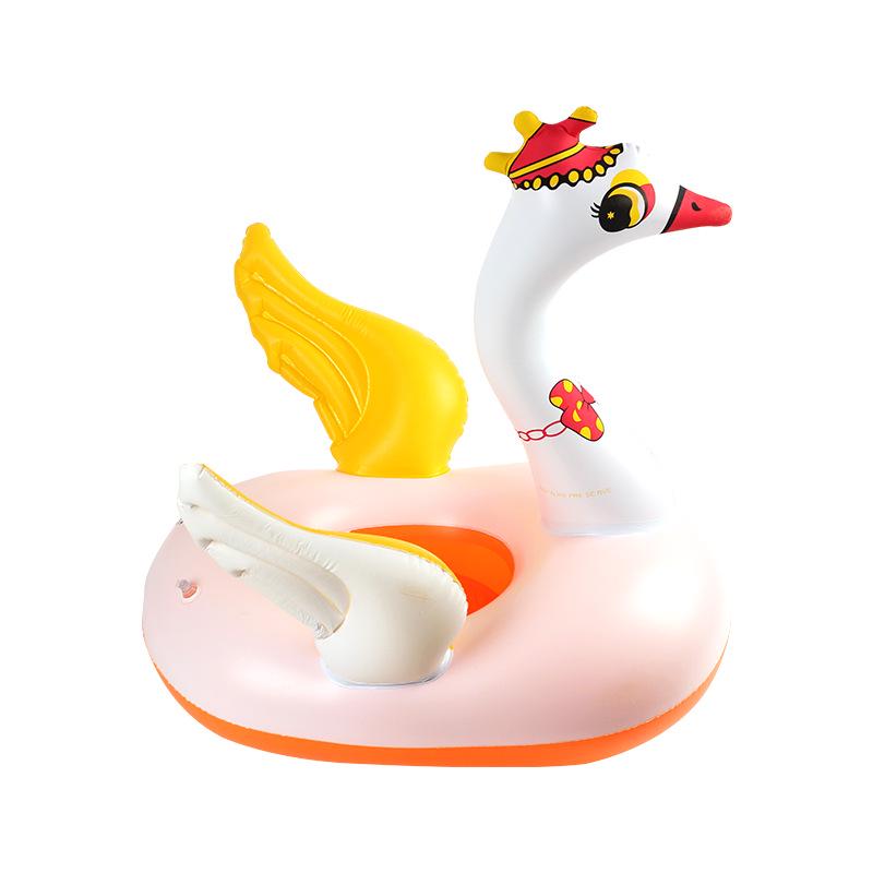 Pogrubione PVC Nadmuchiwane Zwierzęce Kółko do Pływania - Uroczy Wzór Tygrysa i Żółwia dla Dzieci