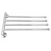 Stainless Steel Towel Rack Lightweight Towel Hanging Rod Rotation Activity Dishcloth Hanger Saving Space for Bathroom Kitchen