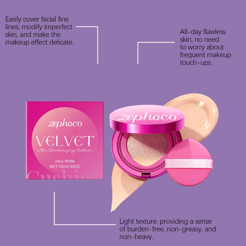 

Ivory White Moisturizing Coverage Cushion-Foundation For Dry Skin Hydrates & Conceals Flaws For A Natural Finish Daily Makeup one size