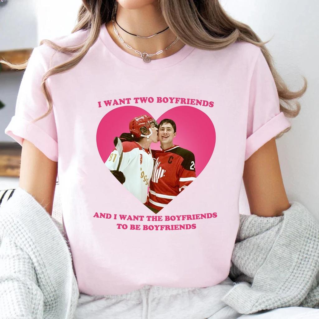 Ik Wil Twee Vriendjes T-shirt, Verhit Rivaliteit Liefde T-shirt, Shane En Ilya, LGBTQ+