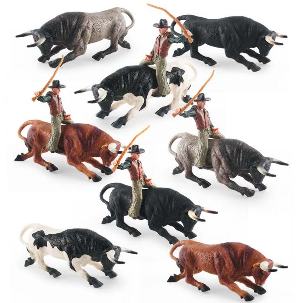 Farm Animals Poultry Cattle Model Simulation Calf Bull OX Figures  Kids Gift
