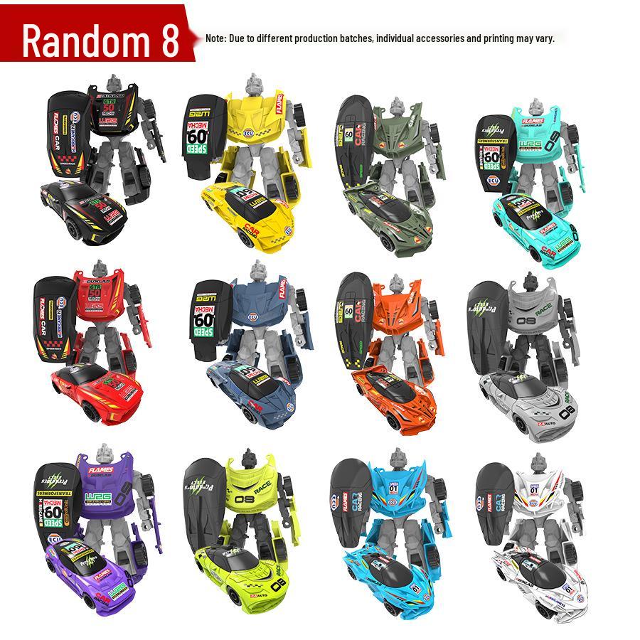 Alloy Transforming Mecha Robot Inertial Car Toy for Kids