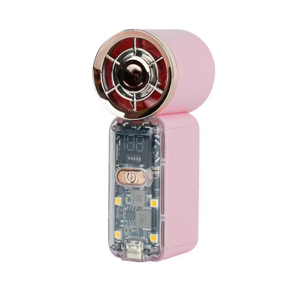 LED Display Mini Handheld Fan Dual-core Pocket Fan New Turbo Fan  Travel
