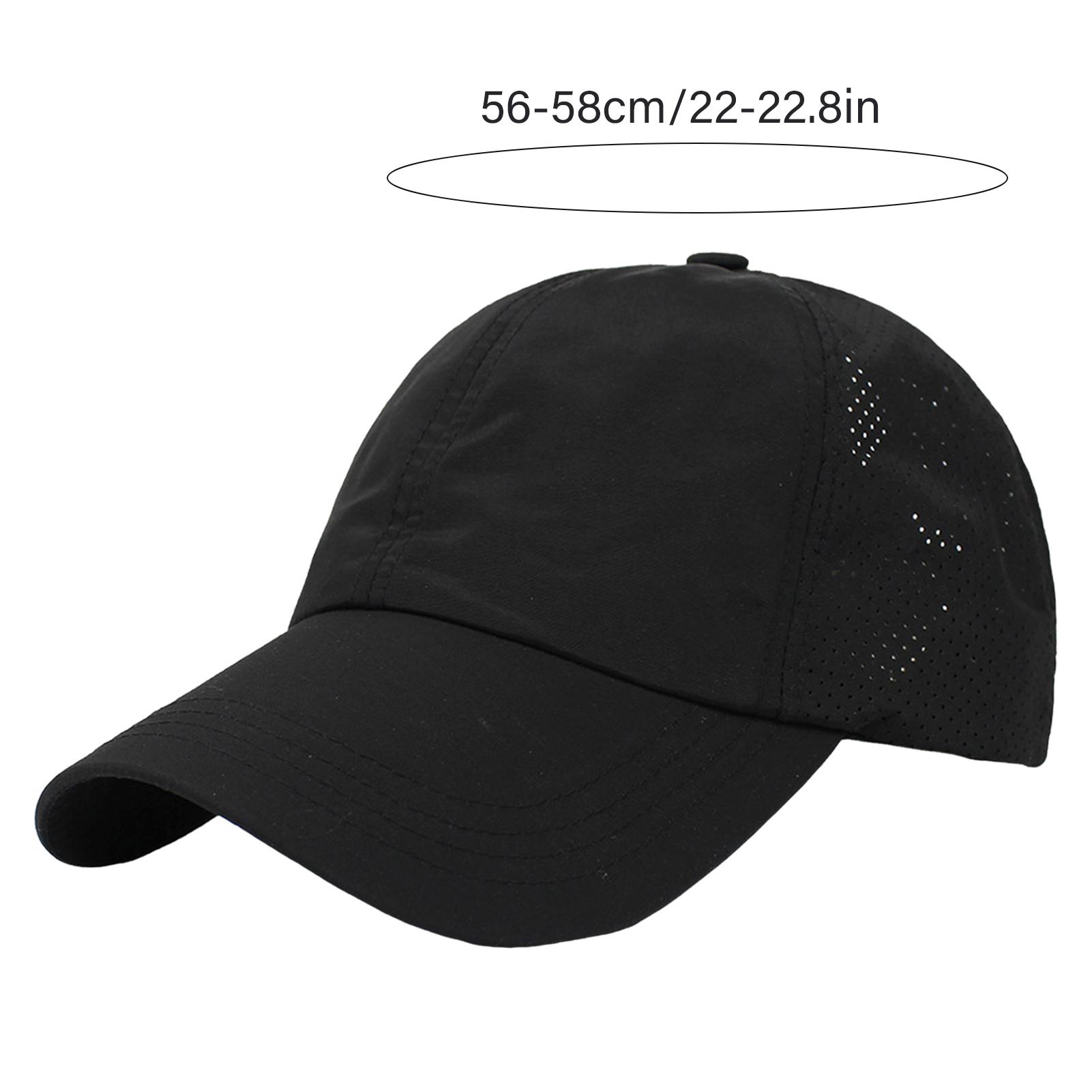Casual Baseball Cap Summer Solid Color Baseball Cap Women s Athleisure Cross Ponytail Hat Mesh Quick-Drying Cap Visor Hat