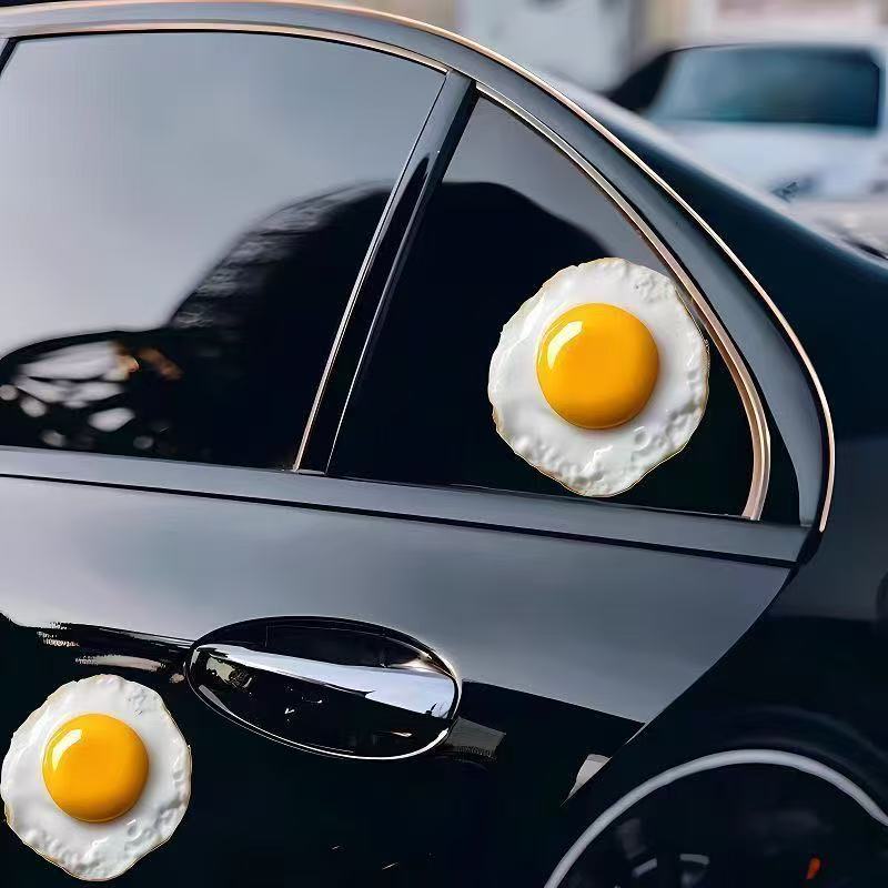 Decompression Simulation Fried Egg Decoration Fake Fried Egg Home Ornament Simulated Food Fried Egg