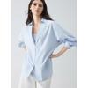 ELLE Women's French Loose Cotton Commuter Shirt