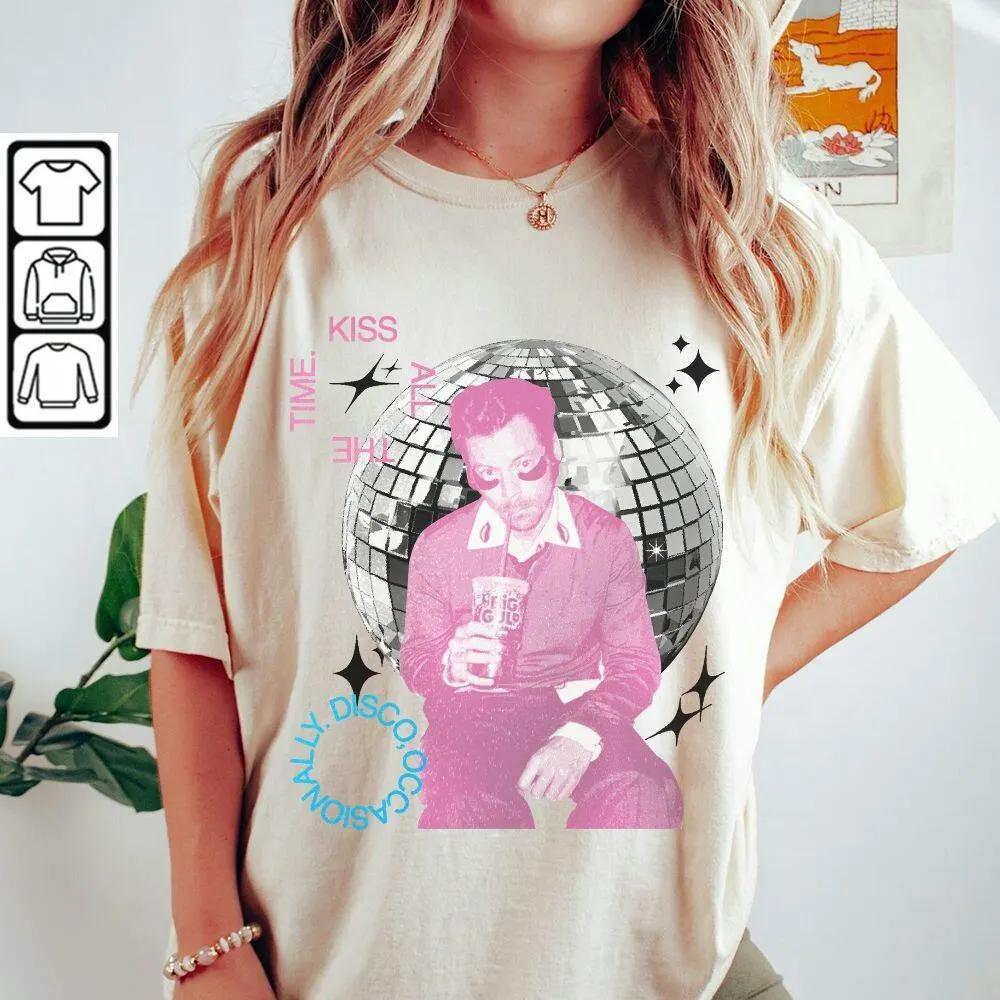 

Harry Styles Kiss All The Time Disco Occasionally 2026 Album Print Tshirt Cotton Clothes WomenUnisex Casual Fashion Unisex T Shirt S
