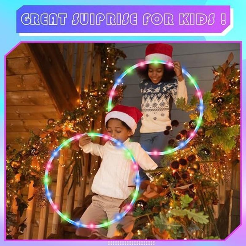 LED Luminous Sports Hoop Diameter Hoop Detachable Fitness Circle Performance Art Abdominal Weight Loss Fitness Equipment