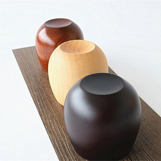 200-300ml Wooden Big Belly Beer Tea Coffee Milk Water Cup Kitchen Bar Drinkware