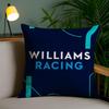 Racing W-Williams Cushion Cover Plush Fabric Soft Double-Sided Printed Invisible Zipper Sofa Pillow Case Home Decor