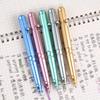 6pcs Creative Erasable Ballpoint Pens with Erasable Tip, Neutral Pen, Mo Yi Crystal Blue 0.5mm Ballpoint Pen, School Stationery