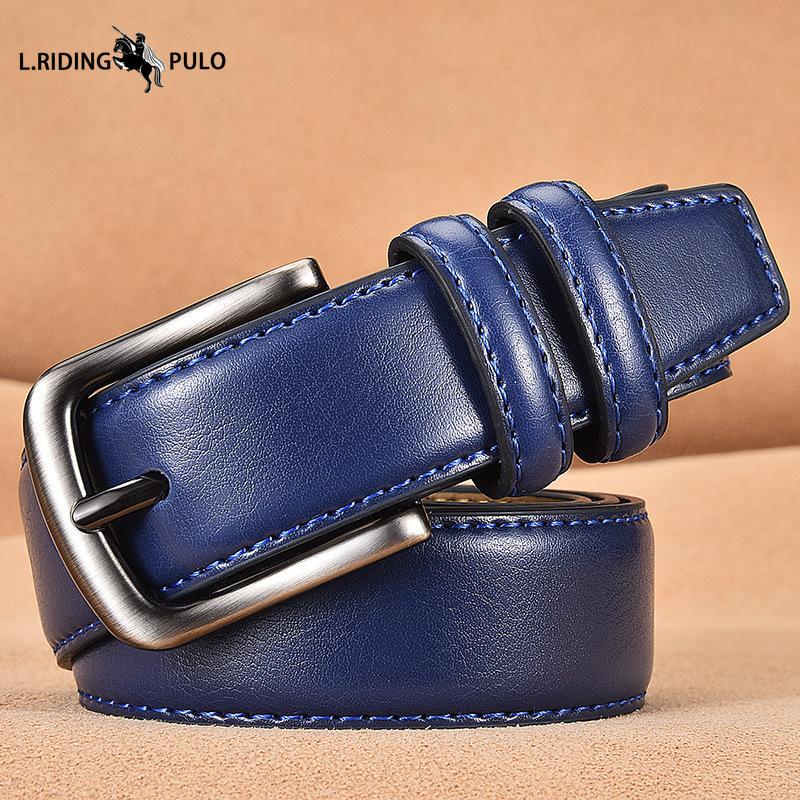 Men's Leather Belt Business Men's Leather Casual Pin Buckle Belt