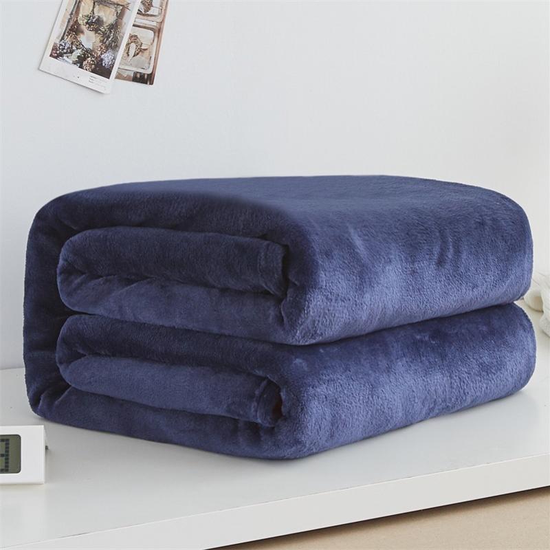 Jednobarevná deka, Coral Velvet Deka, Falei Velvet Deka na jógu, Flange Velvet Deka