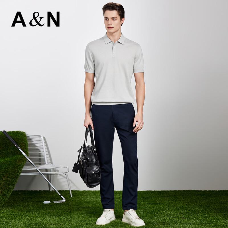 Men's Linen Blend Knitted Polo Shirt