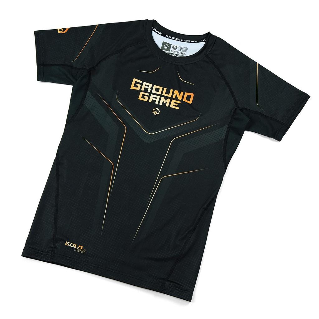 Ground Game Gold 2.0 XL Short Sleeve Rashguard