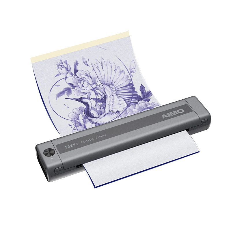 Portable A4 Paper AIHO TO8FS Tattoo Copier Machine Tattoo Stencil Thermal Temporary Stencil Tattoo Transfer Printer чёрный