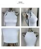 Korean Off-Shoulder Lace-Up Halter Slimming Tank for Women