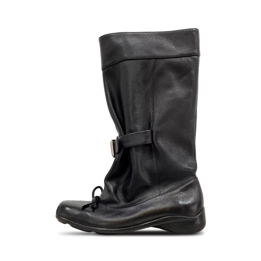 Cowhide Version~ Niche Bow Belt Buckle Stack Boots Boots New Autumn Wide Western Boots