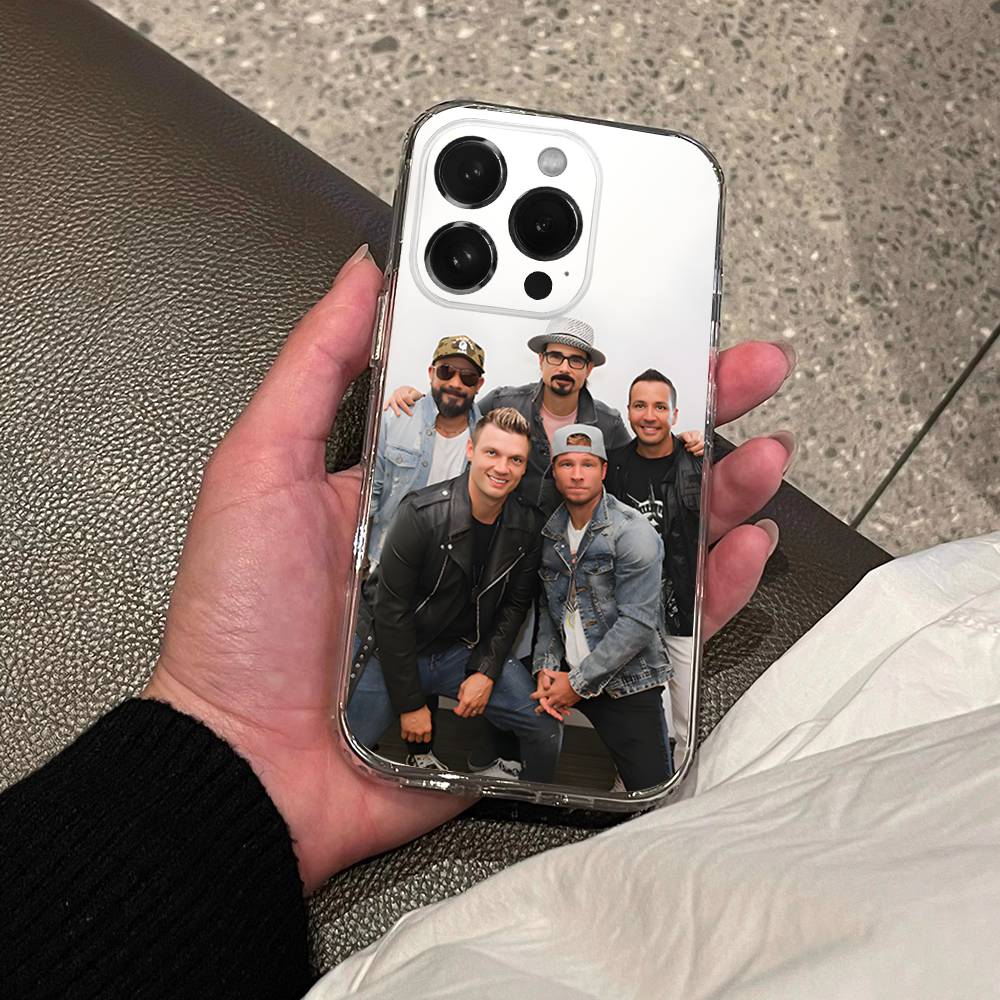 B-Backstreet Boys BSB Transparent Soft Cover Phone Case For iPhone 17,16,15,14,13,12,11 Pro,Max,Plus,X,XS,XR,SE4,E Mini