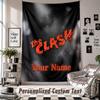 Wall Hanging Tapestry With Custom Name & Text, The Clash Decorative Tapestry For Bedroom