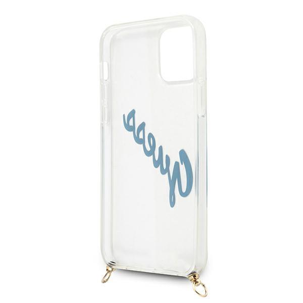 Guess Guhcp12Scrtvsbl Iphone 12 Mini 5,4 Niebieski/Blue Hardcase Script Vintage