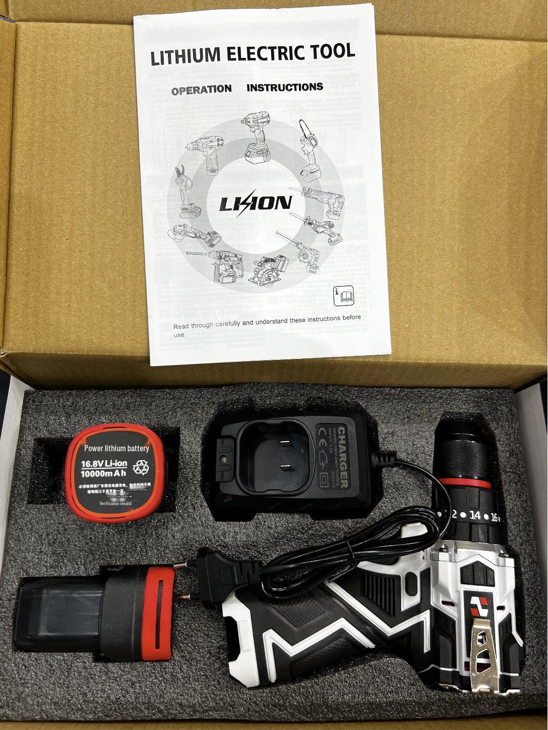 

Европейский стандарт Десятискоростная Бесщеточная Литиевая Ударная Дрель - Белая Маленькая Стальная Пушка