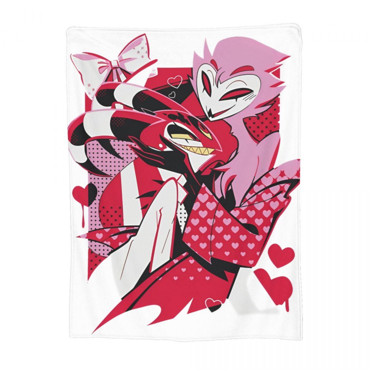 

Helluva-Boss Retro Blitzo Blankets Velvet Spring Autumn Multifunction Super Soft Throw Blankets for Sofa Outdoor Rug Piece 40x50in