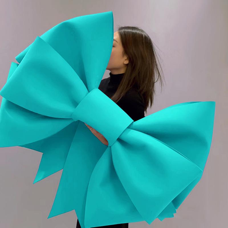 75/100CM Giant Bow EVA Big Bowknot Sponge Paper DIY Handmade Material Package for Wedding Arch Bridal Party  Christmas DecorProp