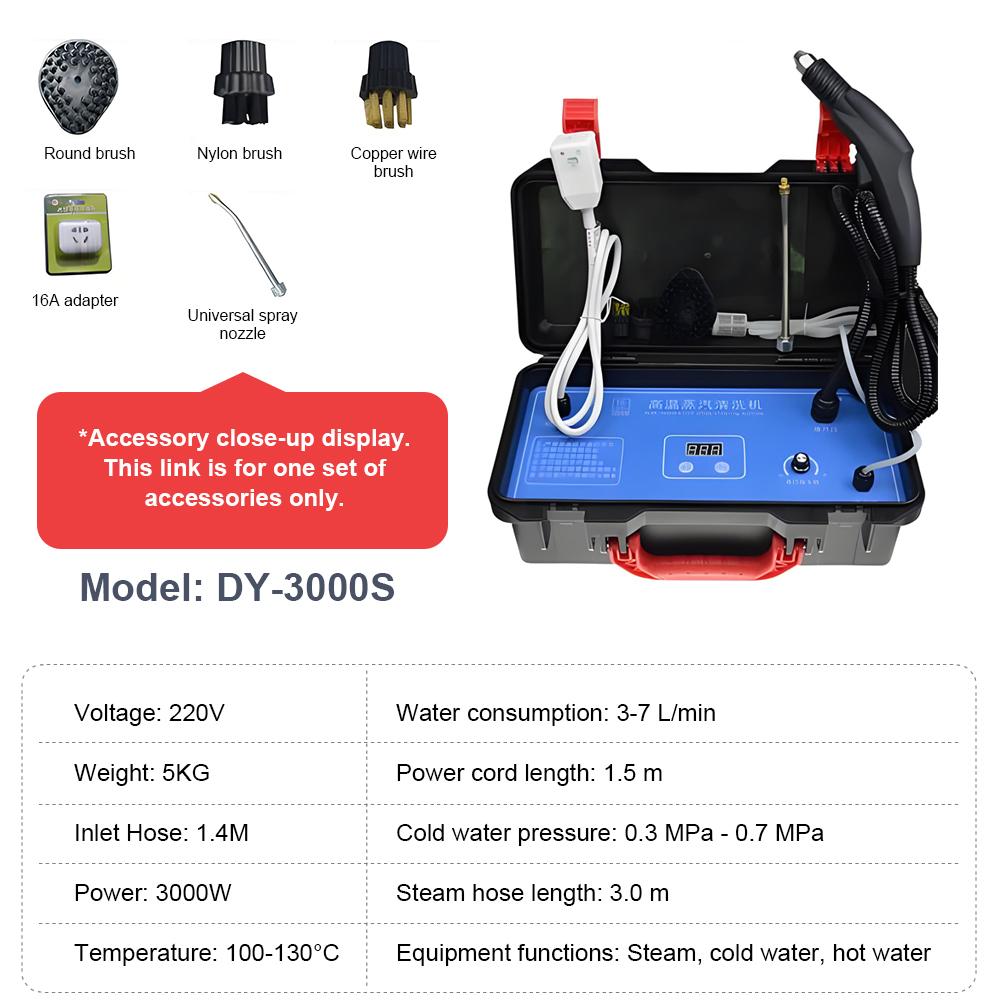 

Multi-Function Steam Cleaner High-Pressure High-Temperature Home Cleaner for Range Hood Air Conditioner Washing Machine