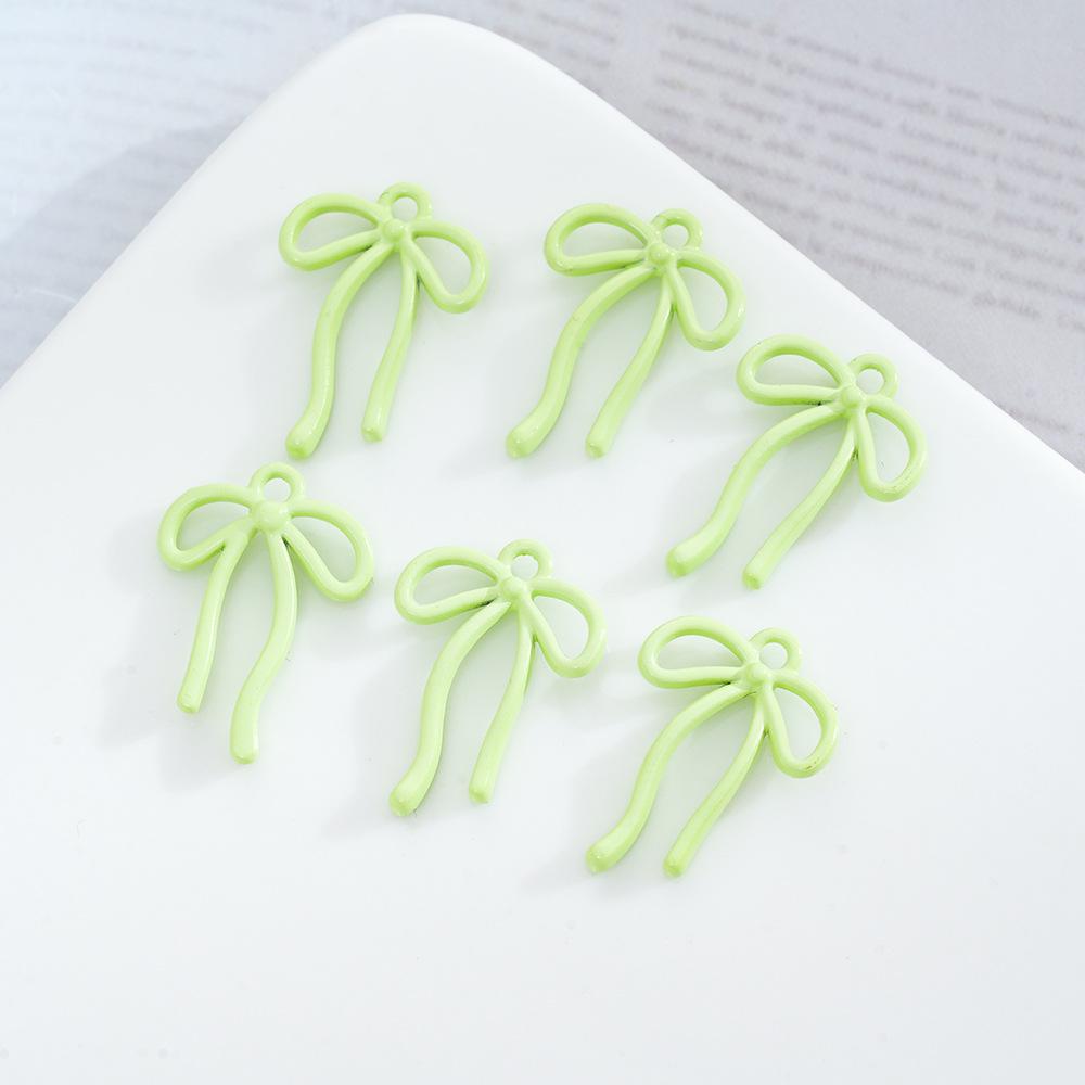 Alloy Streamer Bow Pendant Pendant Jewelry Diy Handmade Bracelet Necklace Pendant Accessories Material